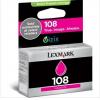 利盟(Lexmark) 108 品紅色墨盒(14N0340A)